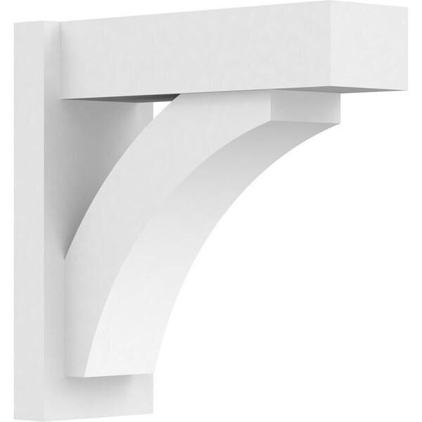 Ekena Millwork Thorton Architectural Grade PVC Outlooker with Block Ends, 7"W X 18"D X 18"H OUTP07X18X18THR05 - main